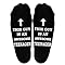 Funny black novelty socks for Husband